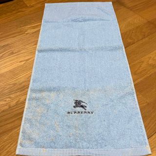 バーバリー(BURBERRY)のバーバリー Burberr新品　難あり　水色ゲストタオル綿100(タオル/バス用品)