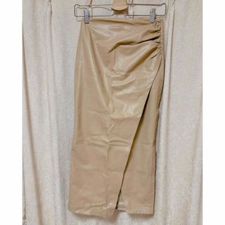 ザラ(ZARA)のZARA フェイクレザースカート　xs(ロングスカート)