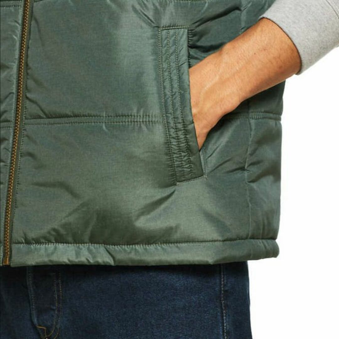 コストコ(コストコ)の新品 M ★ コストコ Weatherproof 中綿ベスト グリーン US-S メンズのジャケット/アウター(ダウンベスト)の商品写真