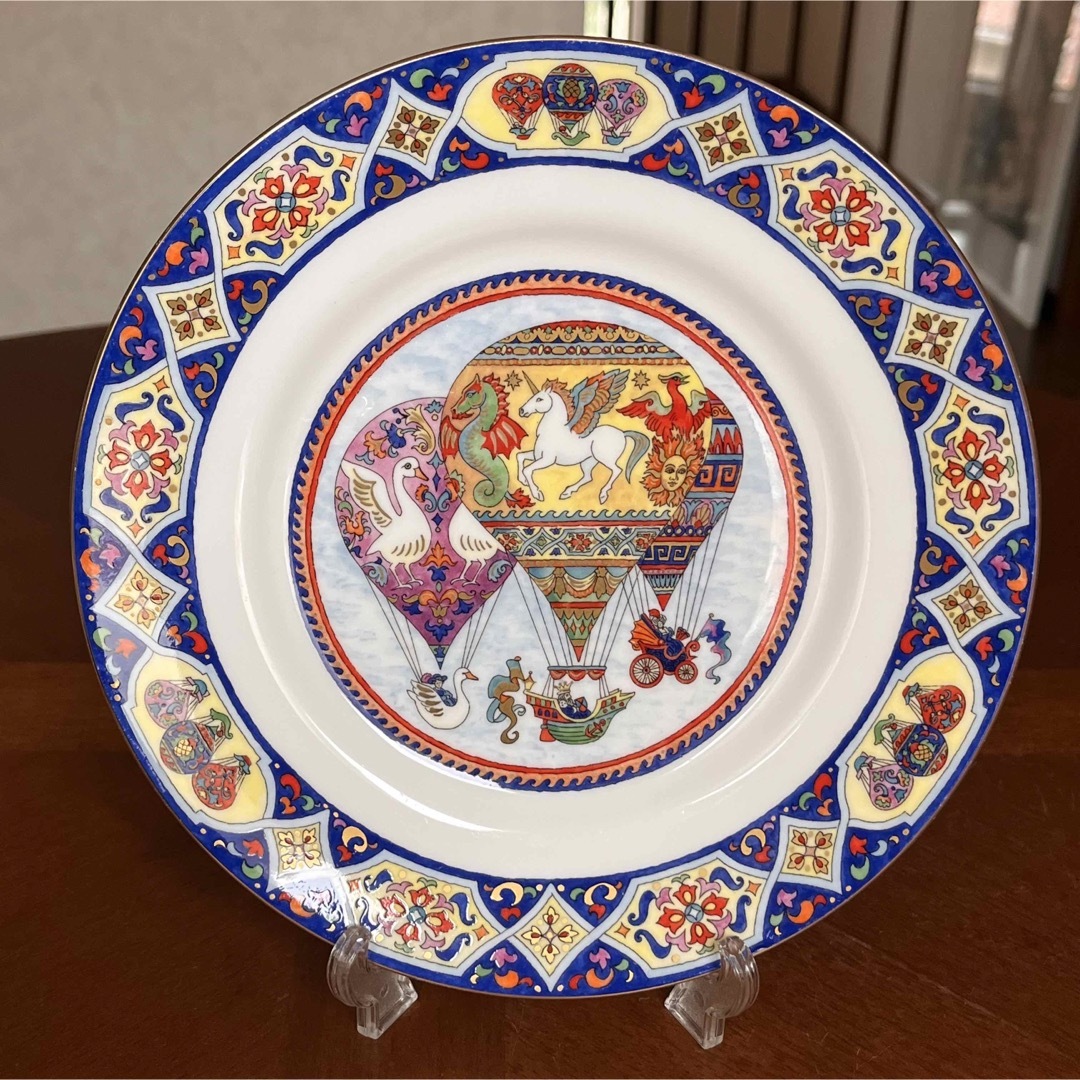 Royal Worcester(ロイヤルウースター)の【レア美品】ロイヤルウースター★FLIGHTS OF FANCY★プレート インテリア/住まい/日用品のキッチン/食器(食器)の商品写真