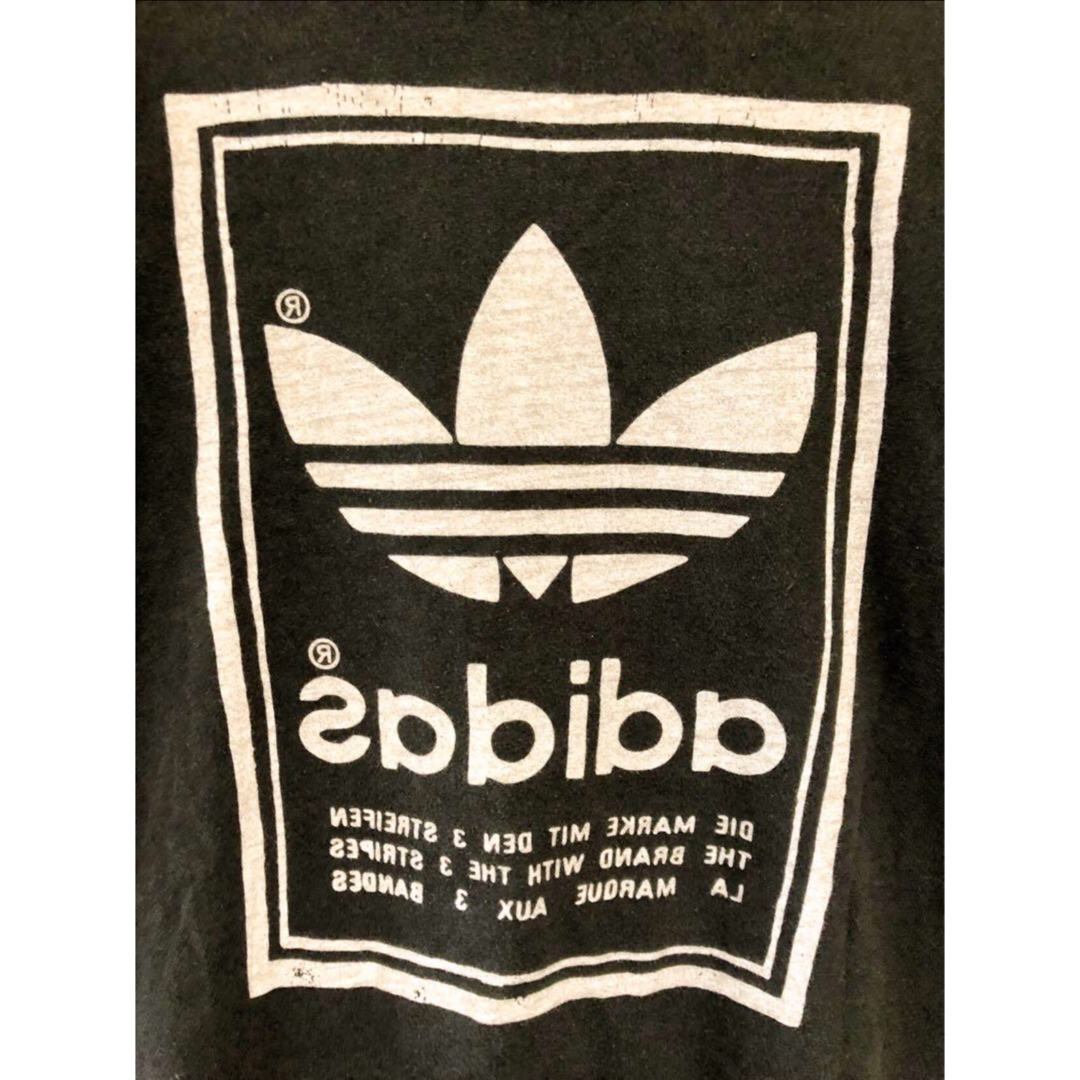 adidas(アディダス)のadidas　トレフォイル　Tシャツ　S　黒　UK古着 メンズのトップス(Tシャツ/カットソー(半袖/袖なし))の商品写真