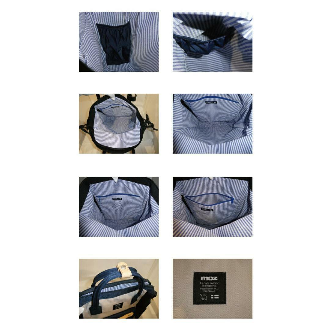 moz(モズ)のmoz バックパック ZZCI-07L ネイビーオフホワイト レディースのバッグ(リュック/バックパック)の商品写真
