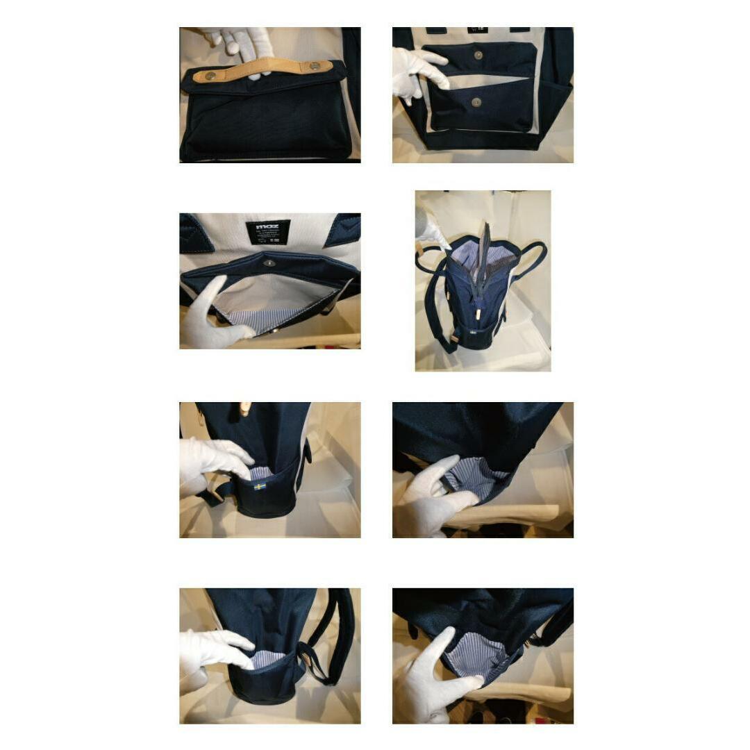 moz(モズ)のmoz バックパック ZZCI-07L ネイビーオフホワイト レディースのバッグ(リュック/バックパック)の商品写真