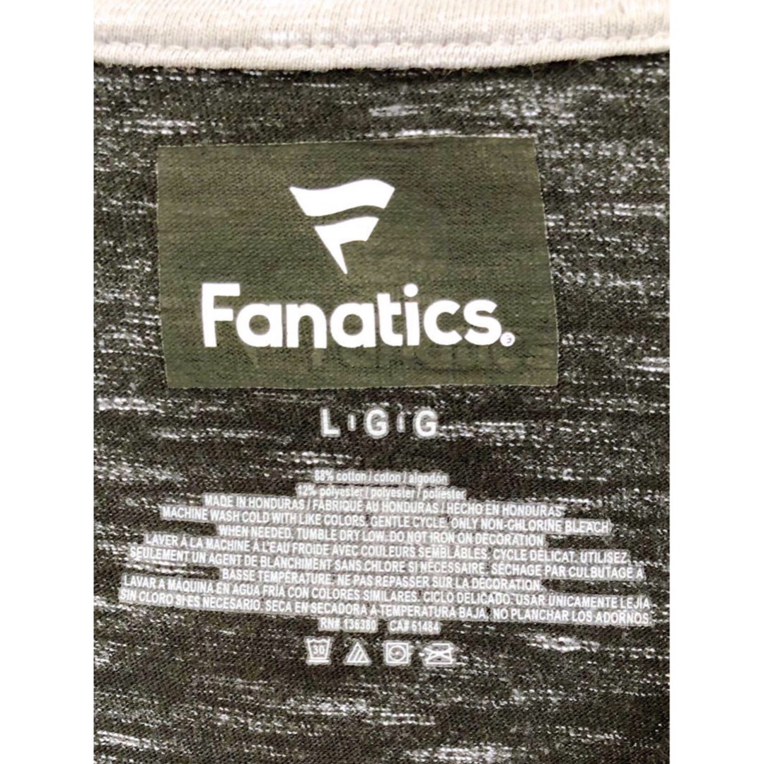 fanatic(ファナティック)のNHL　ボストン・ブルーインズ　Tシャツ　L　ダークグレー　USA古着 メンズのトップス(Tシャツ/カットソー(半袖/袖なし))の商品写真