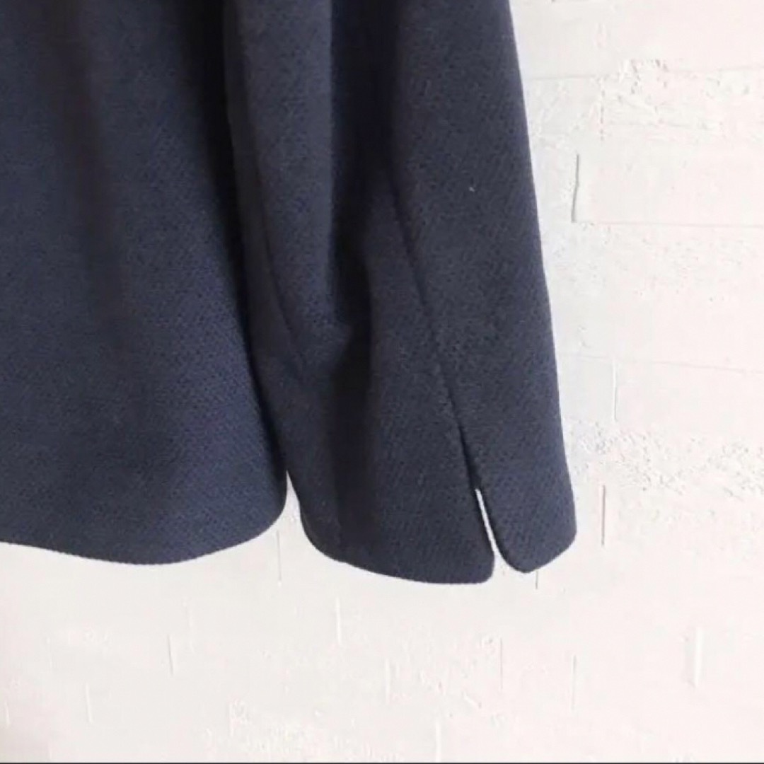Rewde(ルゥデ)の♥️新品♥️ ルゥデ  ショートコート M ネイビー リボン フード かわいい レディースのジャケット/アウター(その他)の商品写真