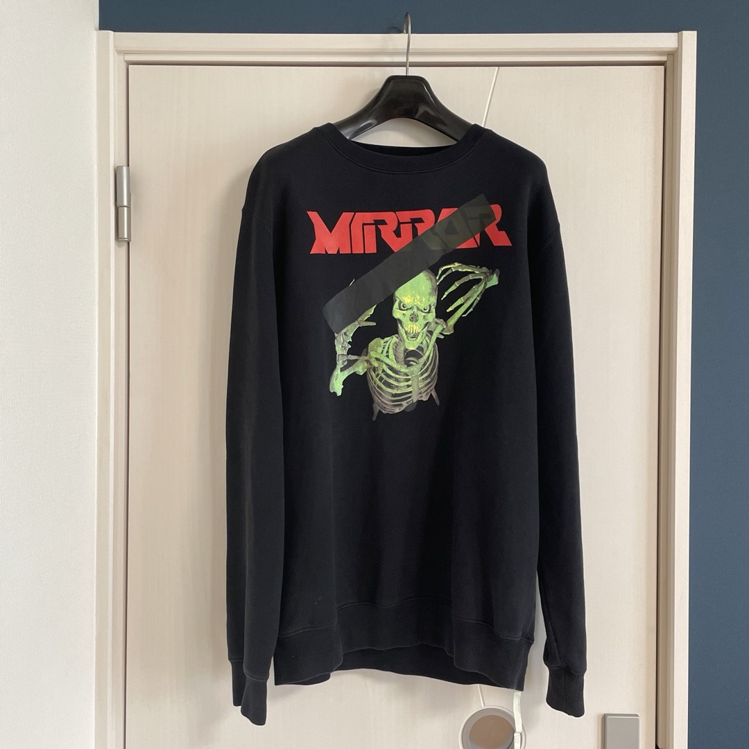 off-white オフホワイト　mirror スカル　スウェット　トレーナー