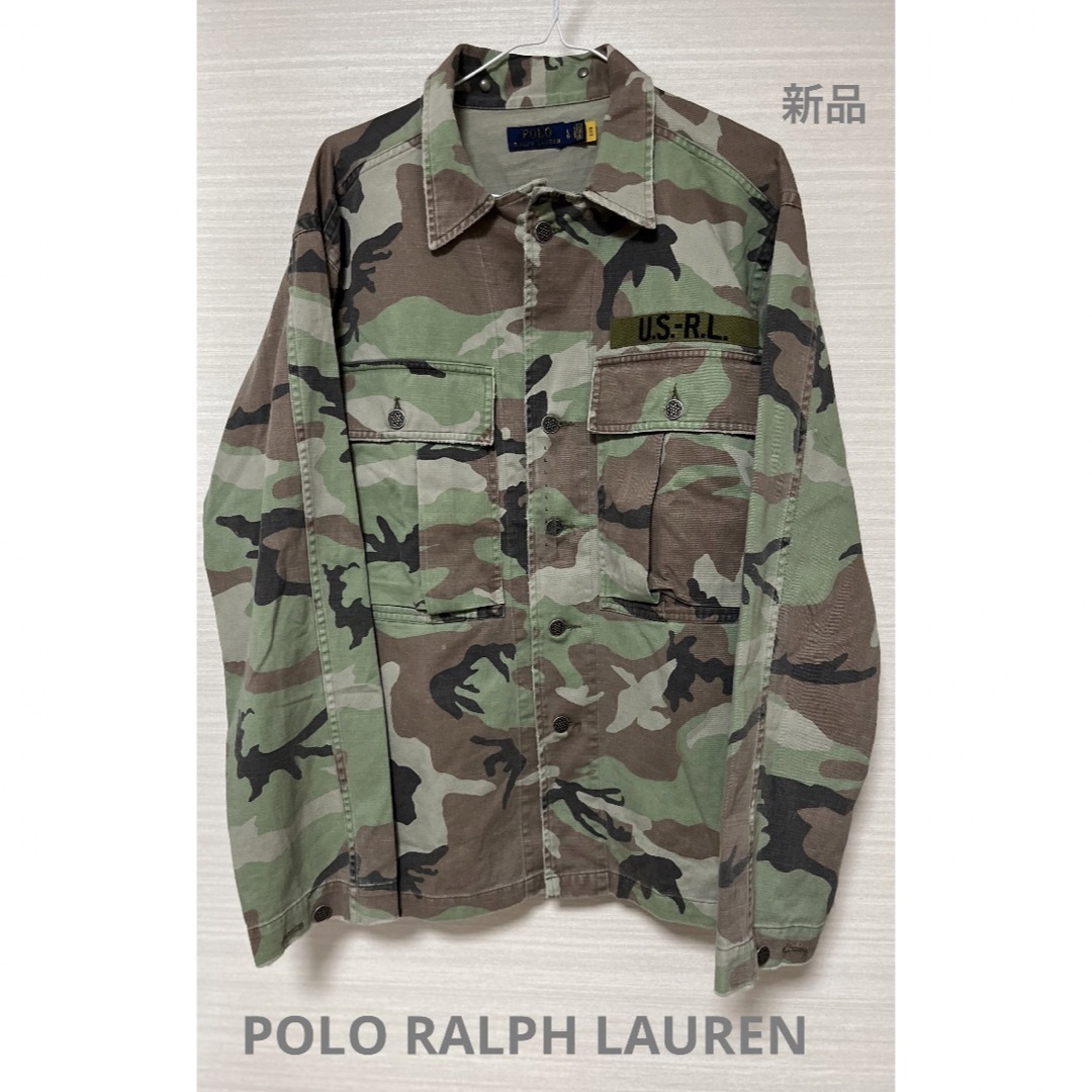 POLO RALPH LAUREN(ポロラルフローレン)のPOLO ラルフローレン ミリタリージャケット　シャツ　迷彩　米国購入　新品 メンズのジャケット/アウター(ミリタリージャケット)の商品写真