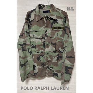 ポロラルフローレン(POLO RALPH LAUREN)のPOLO ラルフローレン ミリタリージャケット　シャツ　迷彩　米国購入　新品(ミリタリージャケット)