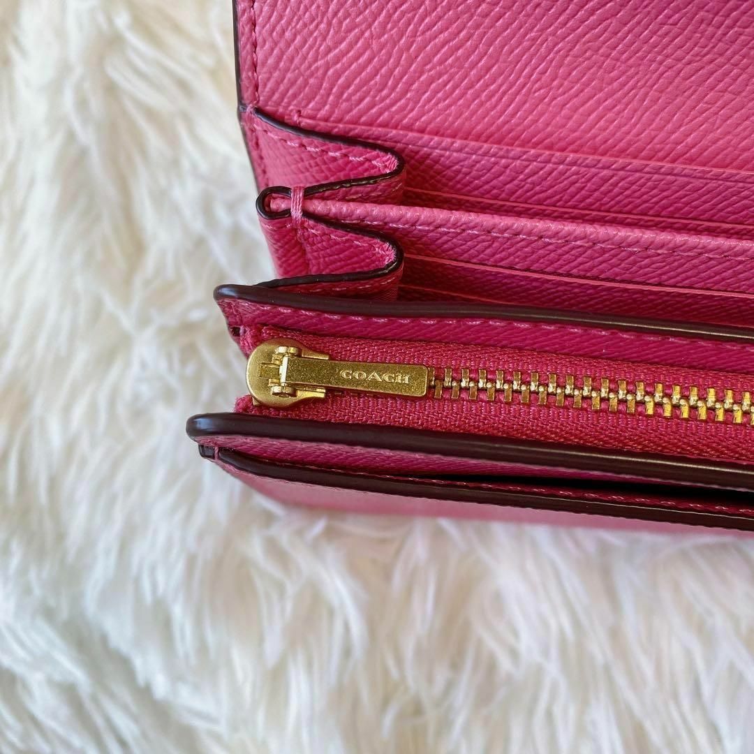 COACH - 美品✨COACH/コーチ 長財布 二つ折り財布 ピンク COACH - 美品✨COACH/コーチ 長財布 二つ折り財布 ピンク