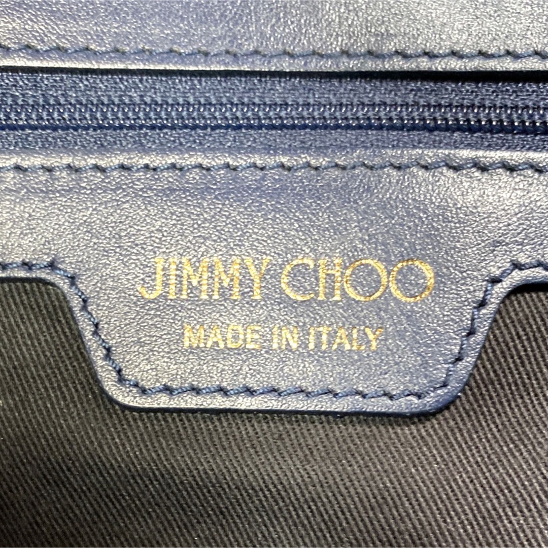 JIMMY CHOO(ジミーチュウ)の【良品】JIMMY CHOO SOFIA/M ネイビー 3色スタッズトートバッグ レディースのバッグ(トートバッグ)の商品写真