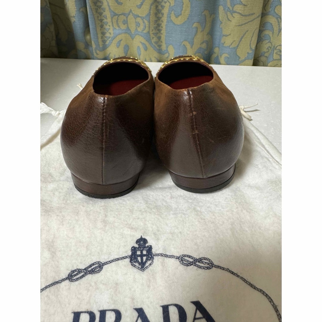 【廃番 / 極美品】 PRADA (プラダ) レディース 山羊革 パンプス ④