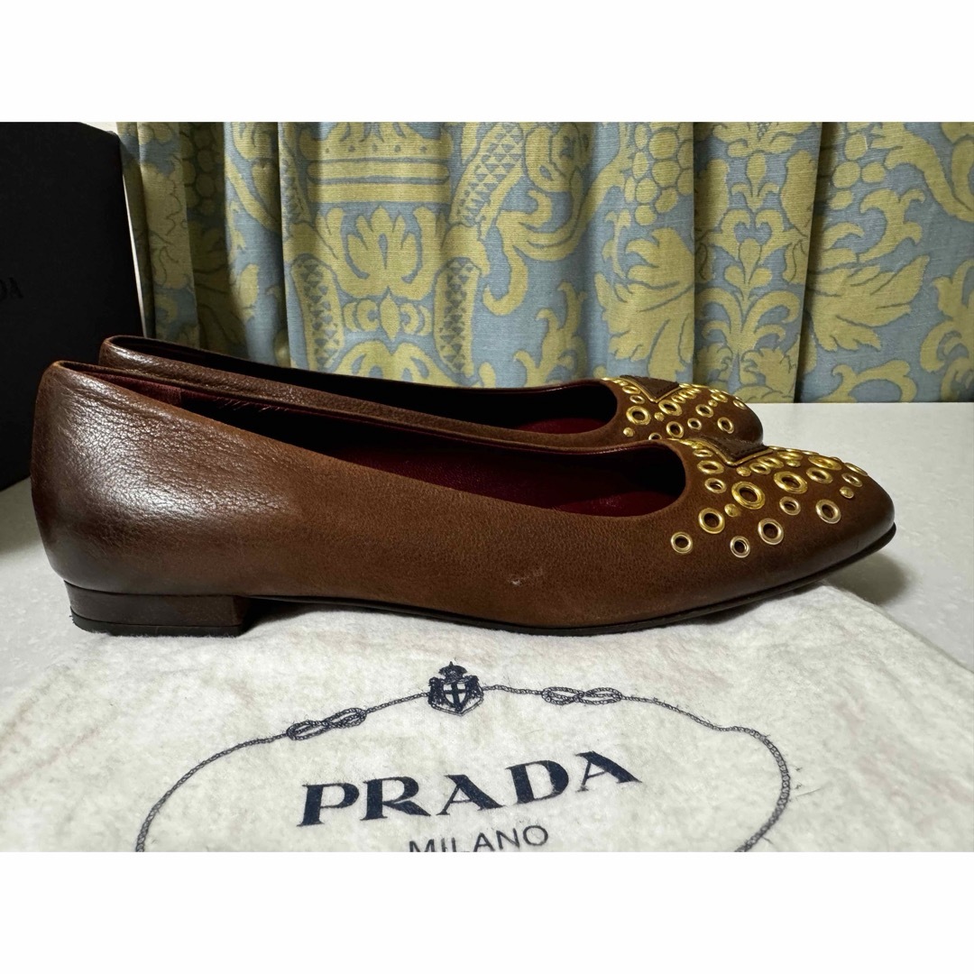 【廃番 / 極美品】 PRADA (プラダ) レディース 山羊革 パンプス ④