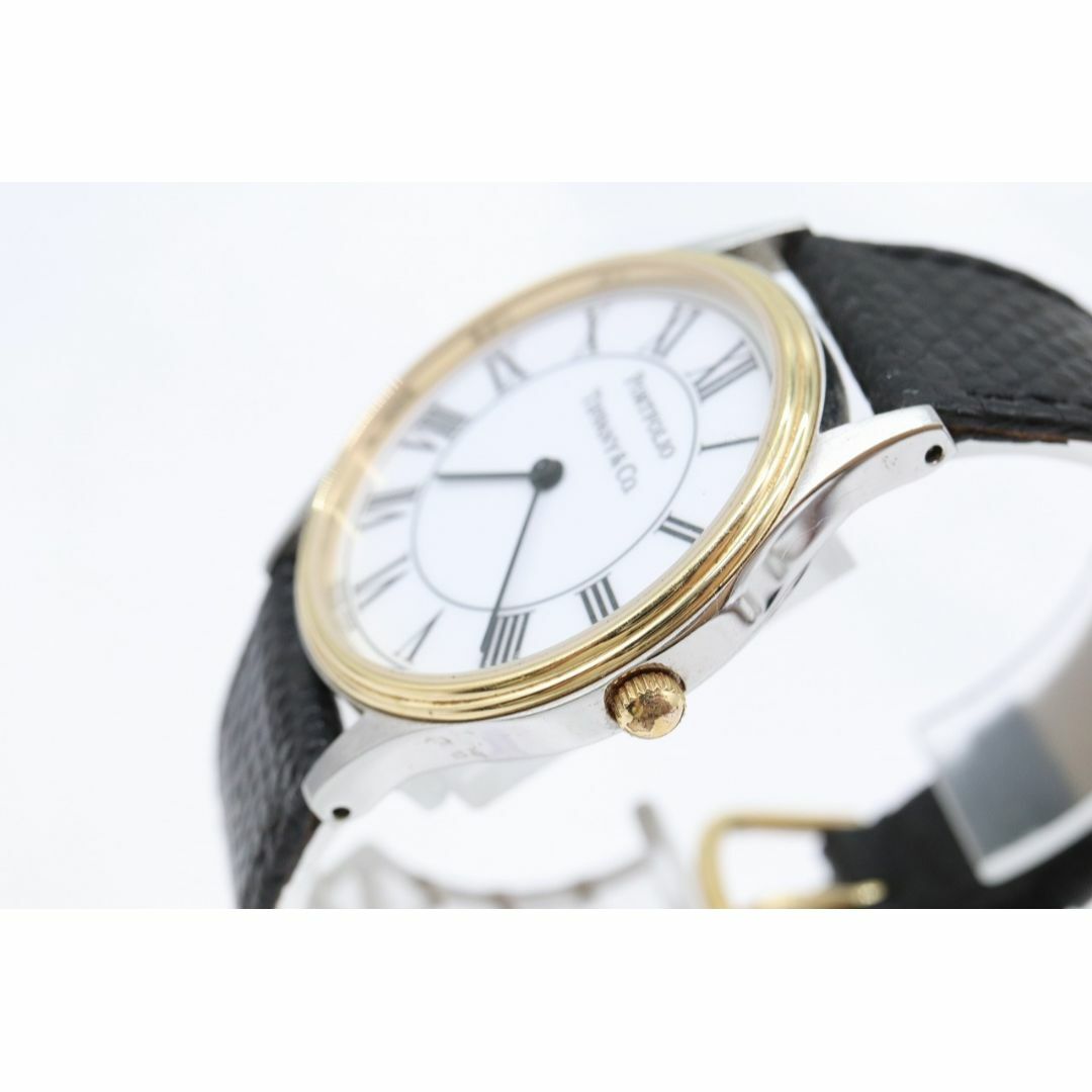 Tiffany & Co.(ティファニー)の【W103-25】動作品 電池交換済 ティファニー ポートフォリオ 腕時計 メンズの時計(腕時計(アナログ))の商品写真