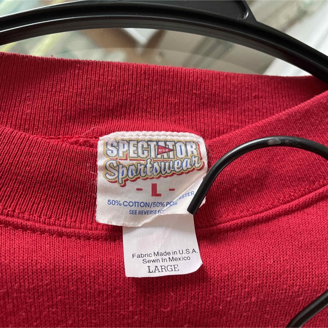 SPECTATOR SPORTSWEAR/スウェット赤　スエット　ヴィンテージ メンズのトップス(スウェット)の商品写真
