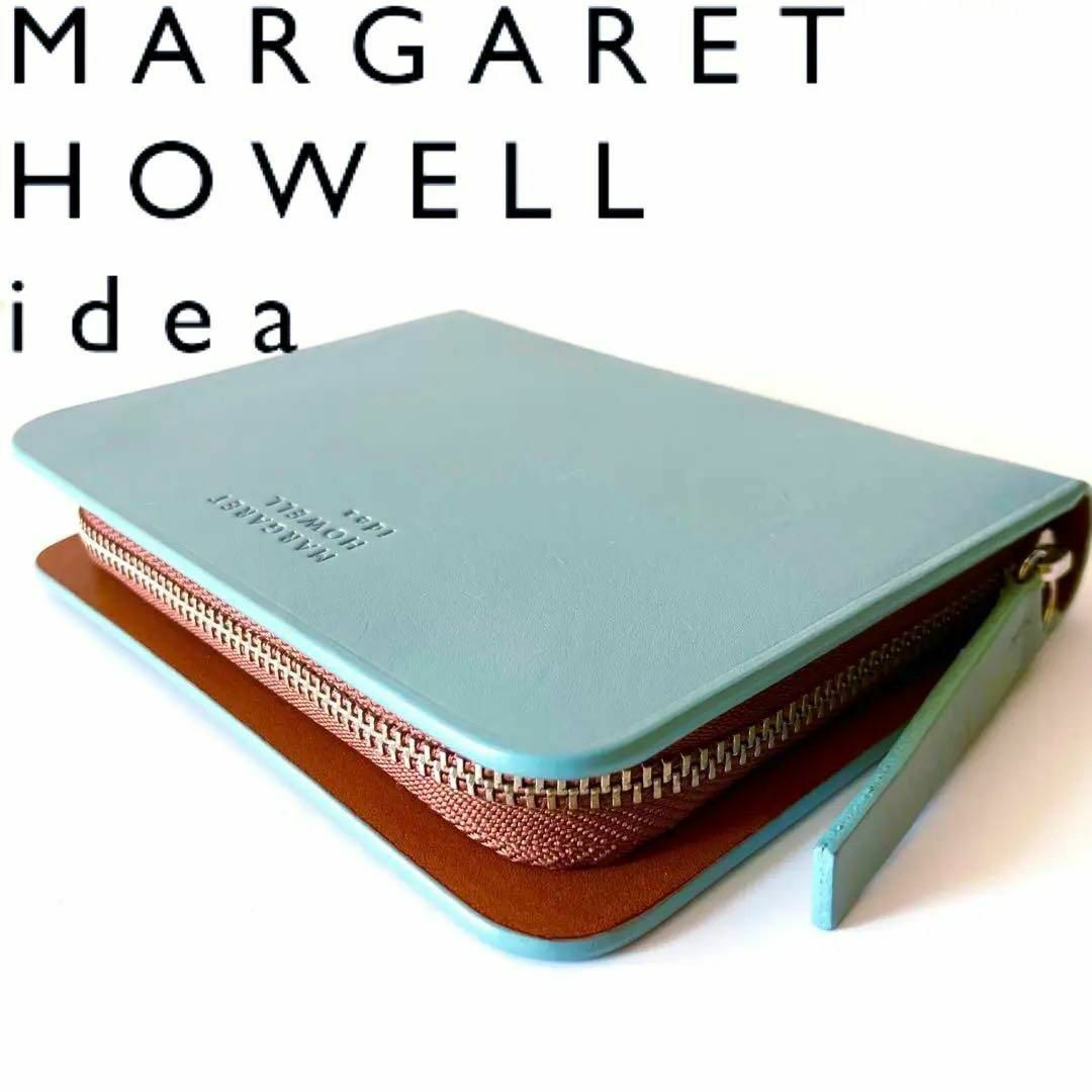 MARGARET HOWELL(マーガレットハウエル)の新品 マーガレットハウエルアイデア 折り財布 財布 ベンジャミン ブルー レディースのファッション小物(財布)の商品写真