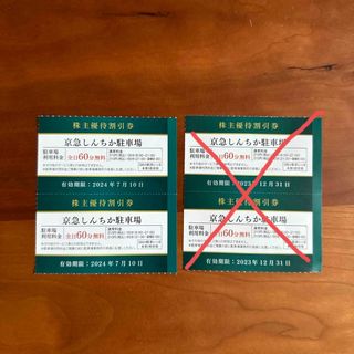 京急しんちか駐車場　全日60分無料　割引券　2枚(その他)