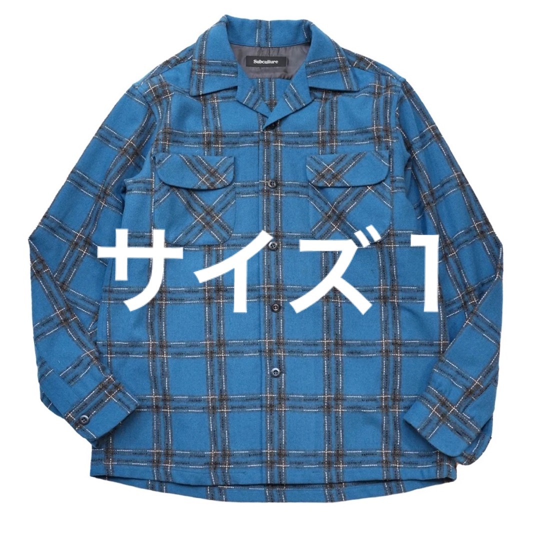 大口注文 【SC SUBCULTURE】WOOL CHECK SHIRT BLUE １ | i4mx.com