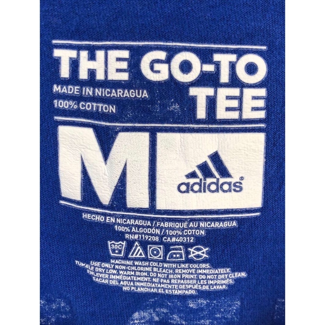 adidas(アディダス)のNBA　ウォリアーズ　ステフィン・カリー　30　Tシャツ　M　青　USA古着 メンズのトップス(Tシャツ/カットソー(半袖/袖なし))の商品写真