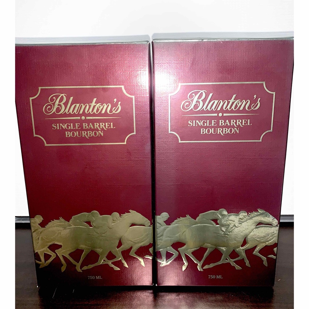 宝酒造(タカラシュゾウ)のブラントン　シングル　 2本set [新品.箱付き.正規品] Blanton's 食品/飲料/酒の酒(ウイスキー)の商品写真