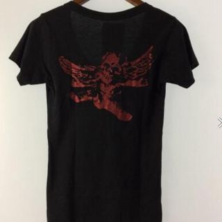 [USED/]CHROME HEARTS クロムハーツ 半袖Ｔシャツ Tシャツ ブラック S ロゴ S  tdc-001735-4d