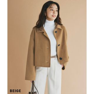 ベースメント(BASEMENT)の【期間限定値下げ】basement online ショートコート BEIGE(その他)