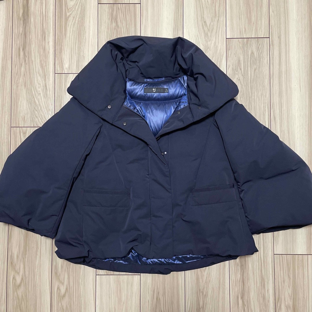 美品 UNIQLO J 肌寒 ハイブリッドダウンジャケット ネイビー サイズL 美品 UNIQLO J 肌寒 ハイブリッドダウンジャケット ネイビー サイズL