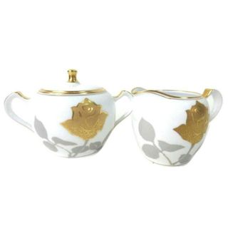 大倉陶園/金蝕バラシリーズ シュガーポット・クリーマー セット/食器類/ABランク/84【中古】(その他)