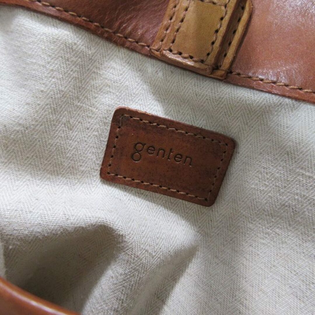 genten(ゲンテン)のゲンテン genten レザー リュック デイパック バックパック ブラウン レディースのバッグ(リュック/バックパック)の商品写真