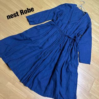 nest Robe ネストローブ リネン 麻 カシュクール風 ワンピース