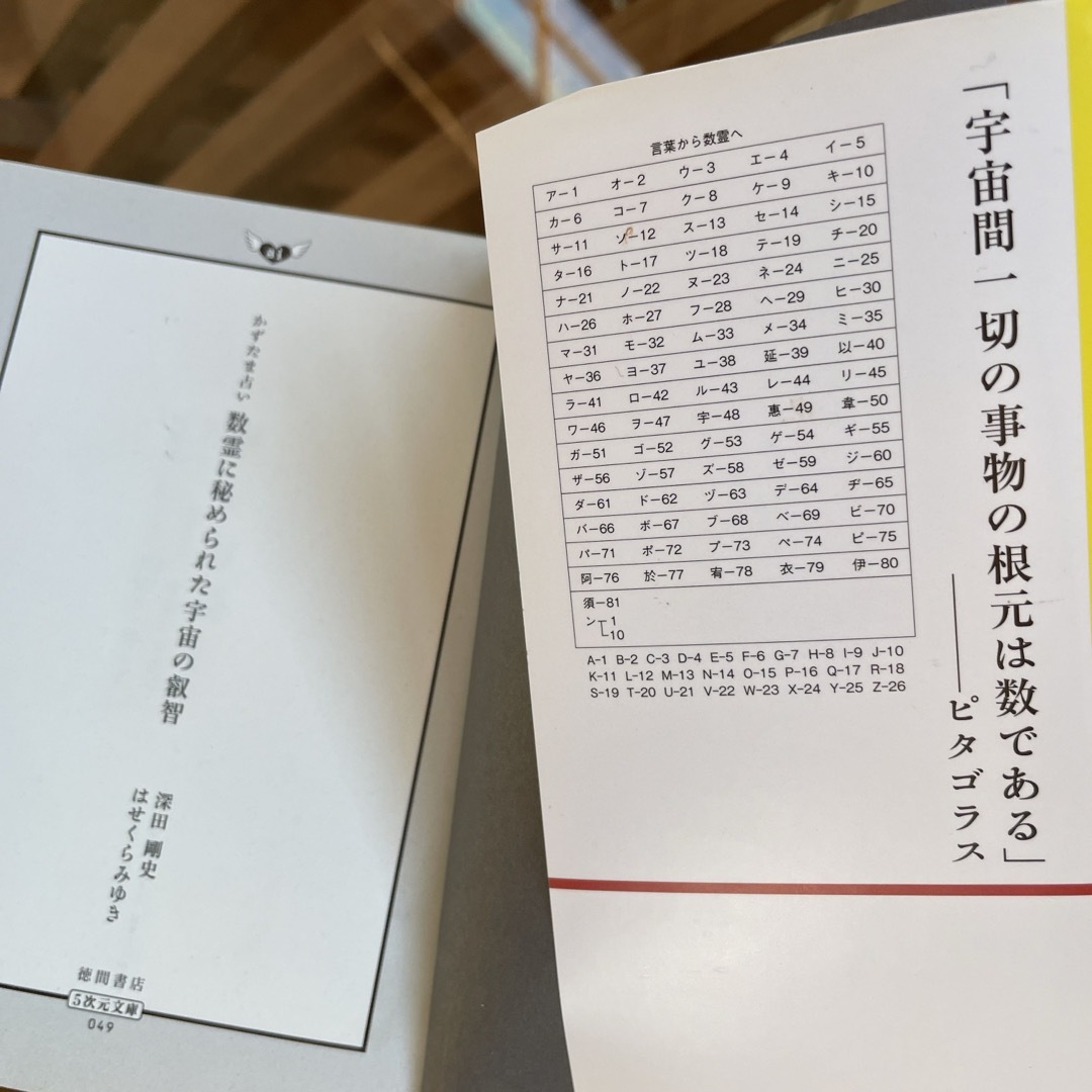 数霊に秘められた宇宙の叡智　深田剛　はせくらみゆき　かずたま占い エンタメ/ホビーの本(その他)の商品写真