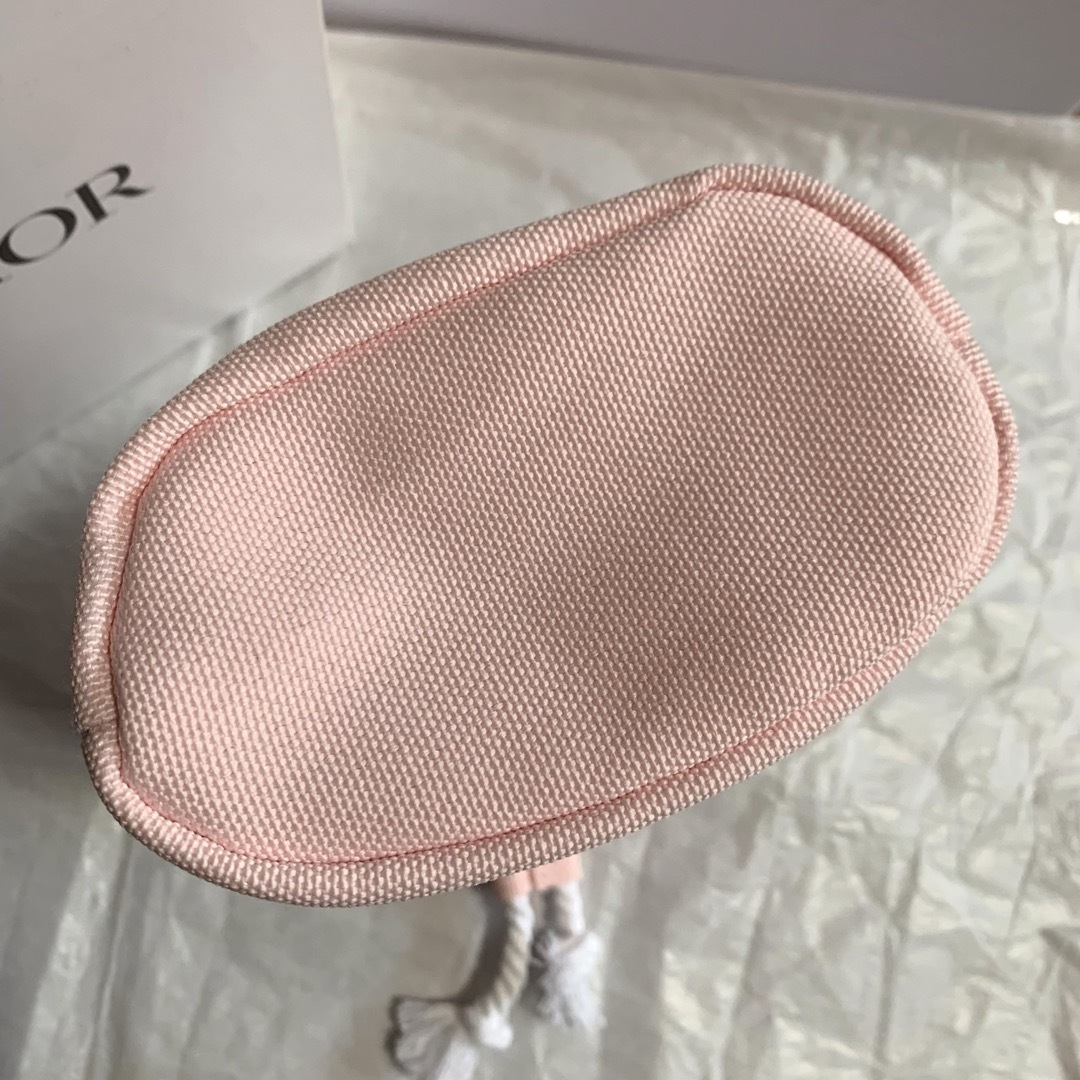 Dior(ディオール)のディオール カプチュール ノベルティ 巾着ポーチ ピンク キャンバス布 レディースのファッション小物(ポーチ)の商品写真