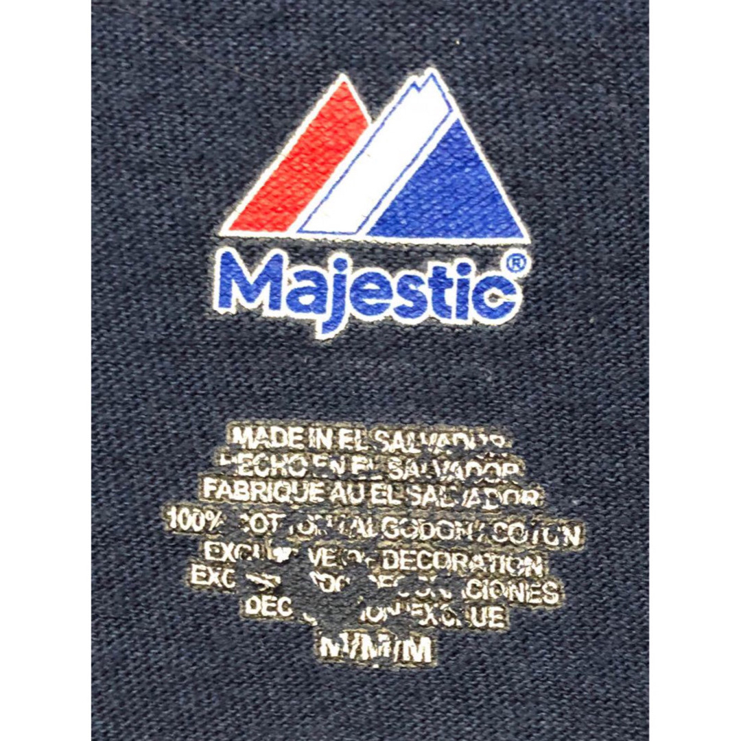 Majestic(マジェスティック)のMLB　ヤンキース　ロビンソン・カノ　24　Tシャツ　M　ネイビー　USA古着 メンズのトップス(Tシャツ/カットソー(半袖/袖なし))の商品写真