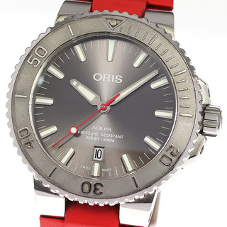オリス(ORIS)のオリス ORIS 01 733 7730 4153 アクイス デイト レリーフ 自動巻き メンズ 箱・保証書付き_781406(腕時計(アナログ))