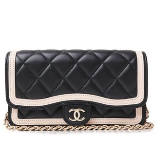 シャネル CHANEL ワイルドステッチ ワンショルダーバッグ 黒  シール有