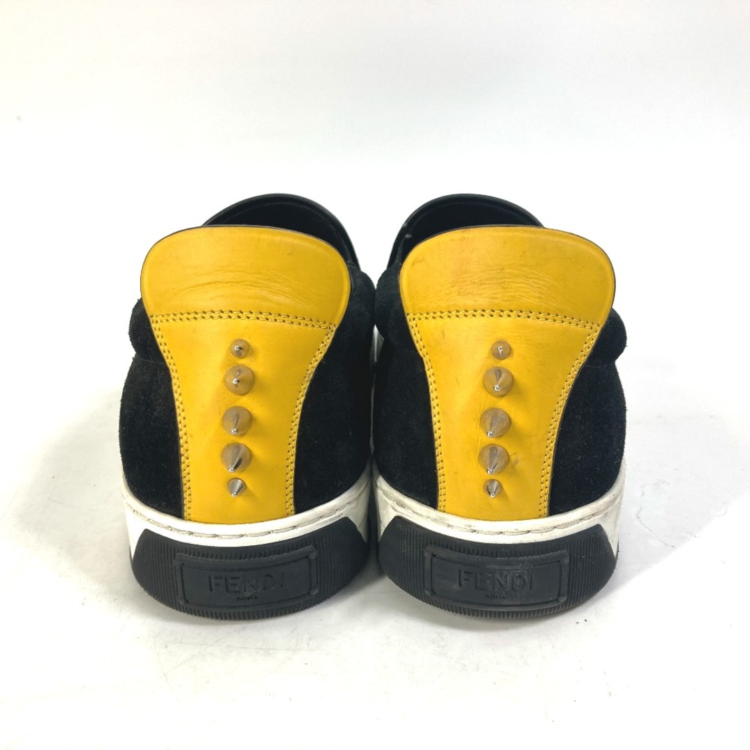 FENDI(フェンディ)のフェンディ FENDI モンスター バグス スニーカー 靴 シューズ スリッポン スエード ブラック メンズの靴/シューズ(スリッポン/モカシン)の商品写真