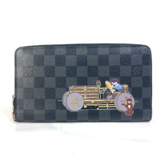 ルイヴィトン(LOUIS VUITTON)のルイヴィトン LOUIS VUITTON イリュストレ ジッピーオーガナイザー N63002 ダミエグラフィット ラウンドファスナー 長財布 ダミエグラフィットキャンバス ブラック(長財布)