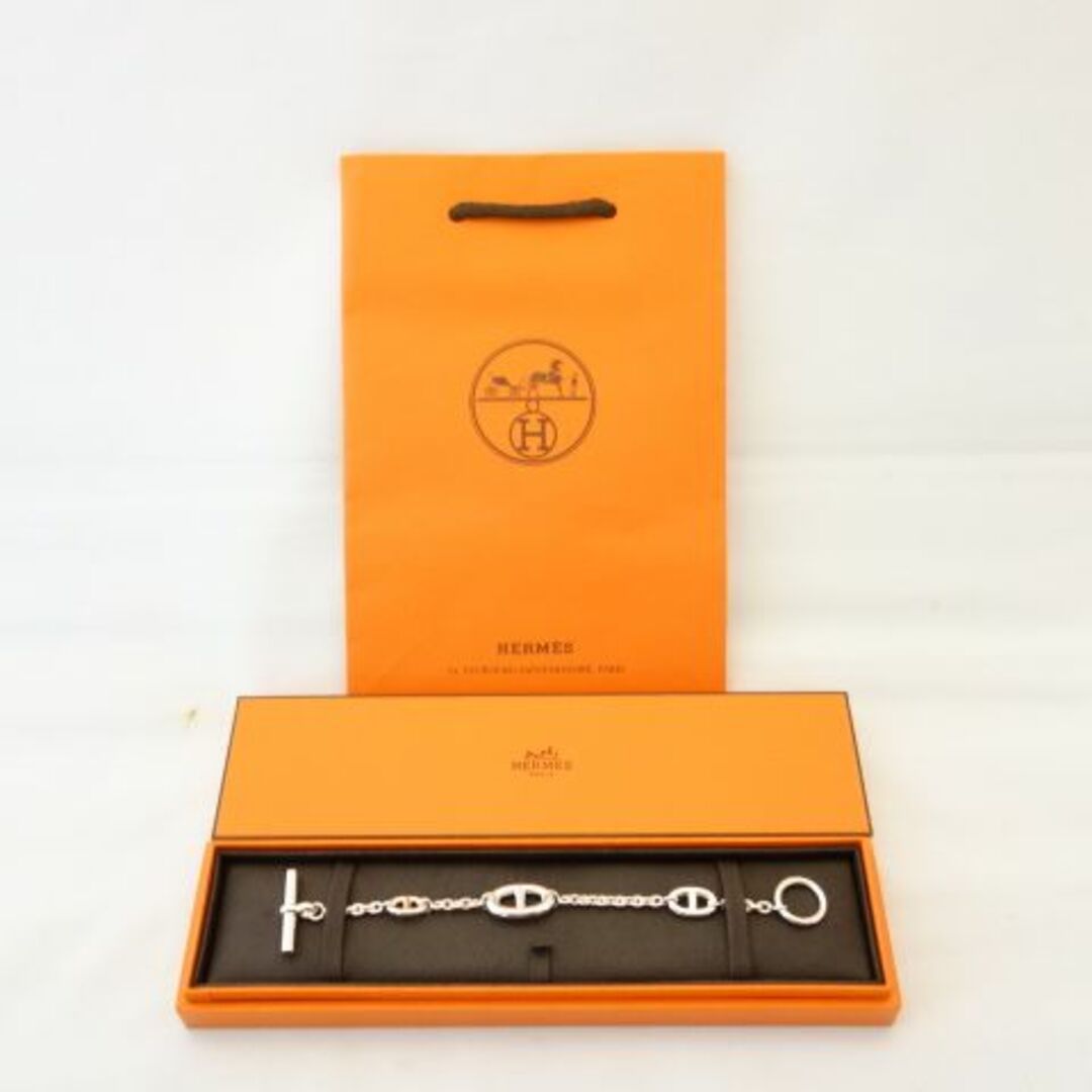 HERMES - エルメス シルバーブレスレット AG-925 [ファランドール マルチ] ST