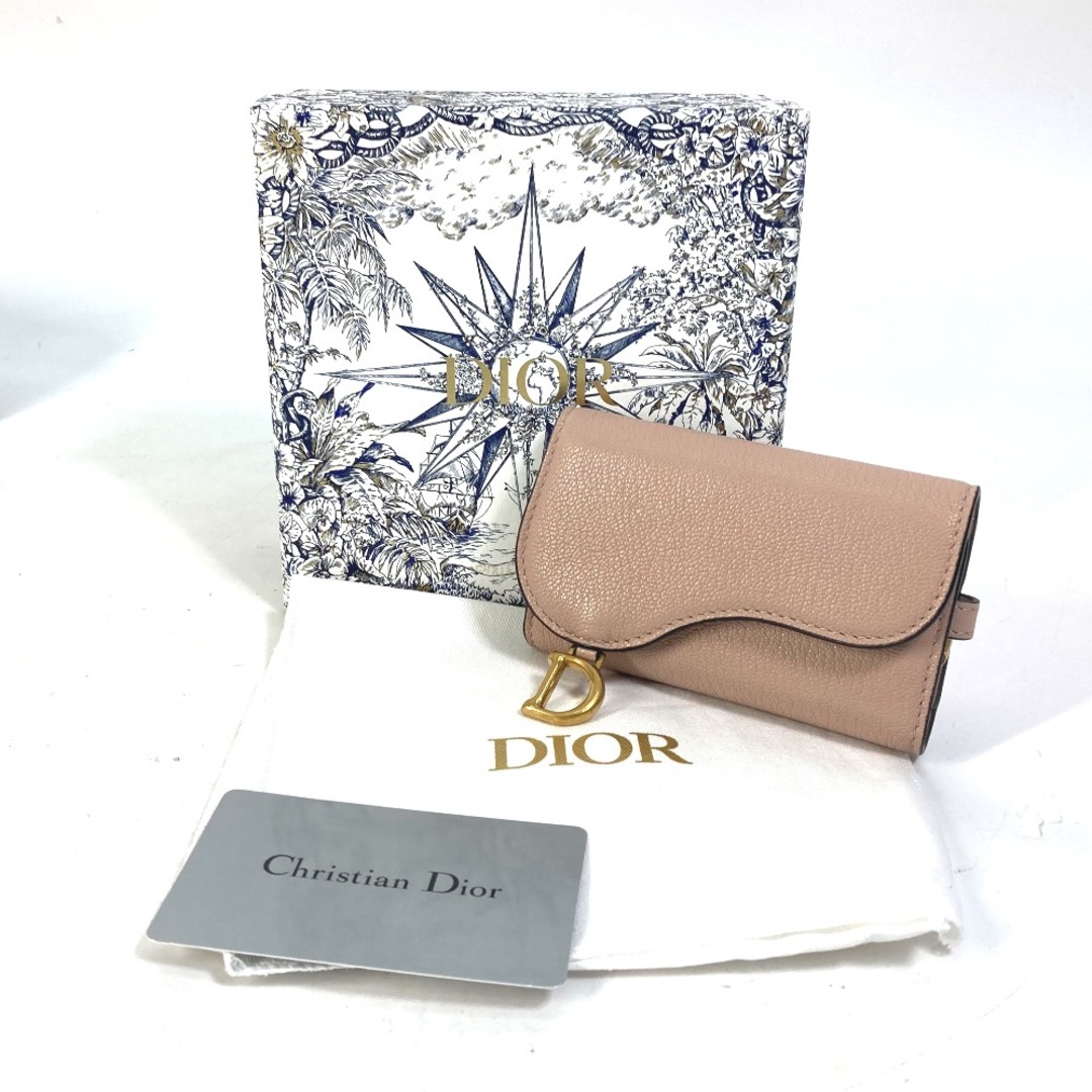 Dior(ディオール)のディオール Dior キーケース 4連 S5695CCEH サドル 鍵 キーリング キーケース レザー ピンク 美品 その他のその他(その他)の商品写真