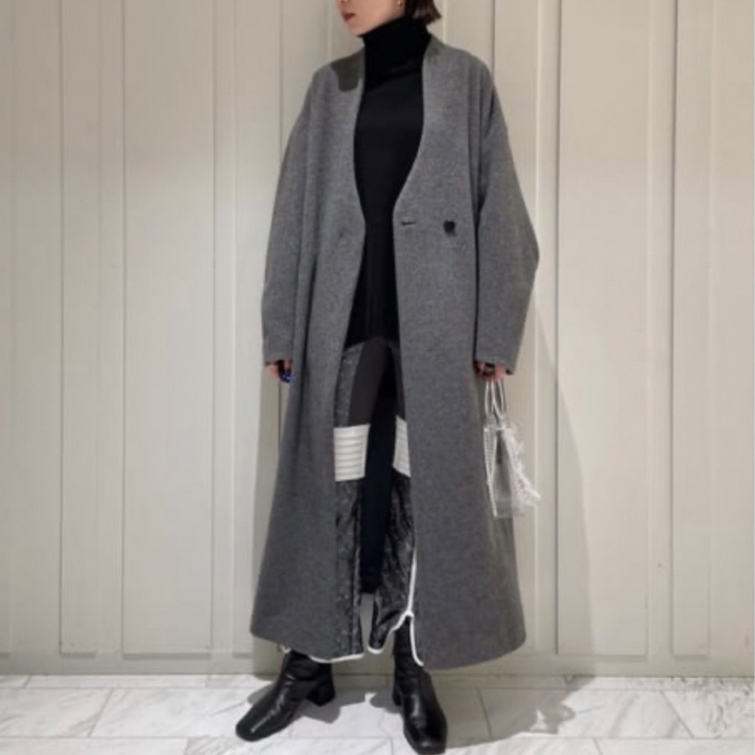 mame(マメ)のmame 21aw カシミヤ コート レディースのジャケット/アウター(ロングコート)の商品写真