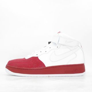 ナイキ(NIKE)のNIKE 2008 AIR FORCE 1 MID WHITE/RED 35123-113 SIZE 27.0cm (スニーカー)