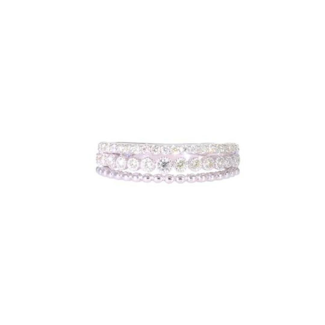 <br>K18WGダイヤリング0.37ct#14/#14/リング/Aランク/9414