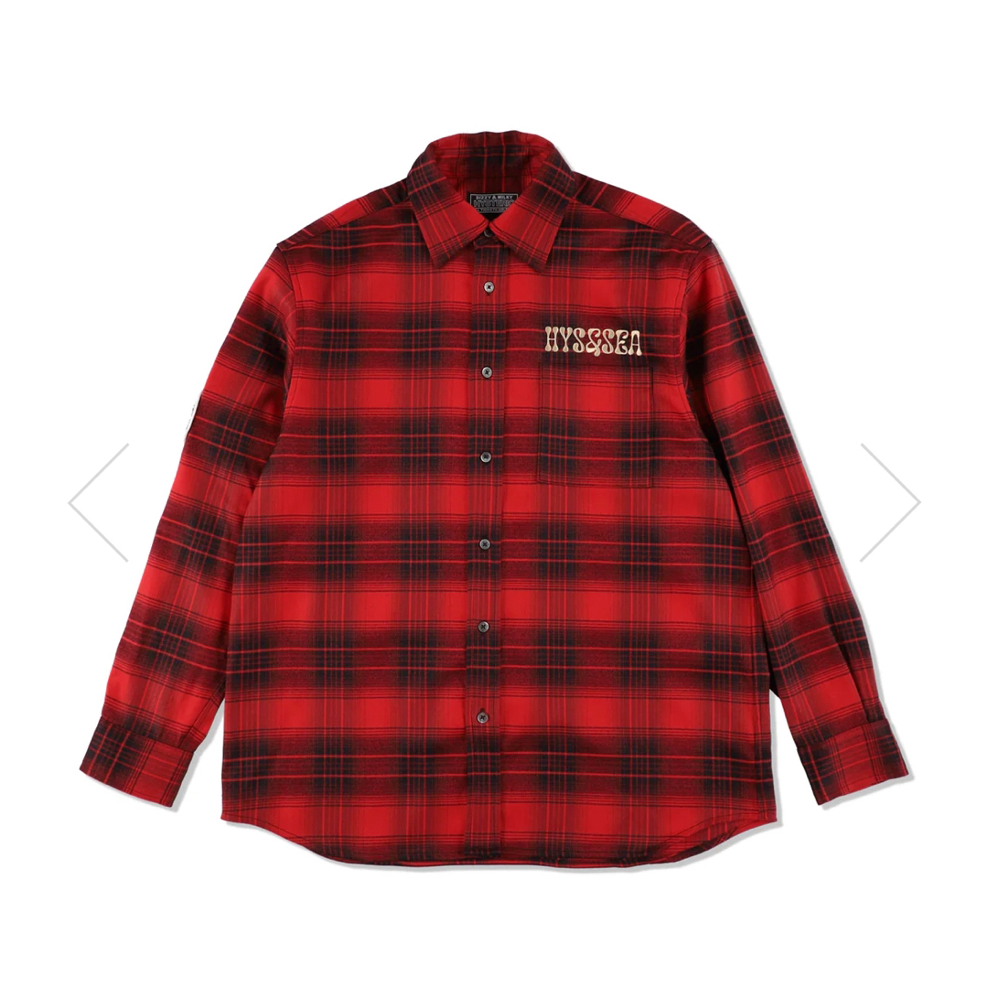 HYSTERIC GLAMOUR(ヒステリックグラマー)のHYSTERIC GLAMOUR x WDS CHECK SHIRT / RED メンズのトップス(シャツ)の商品写真