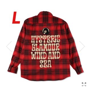 ヒステリックグラマー(HYSTERIC GLAMOUR)のHYSTERIC GLAMOUR x WDS CHECK SHIRT / RED(シャツ)