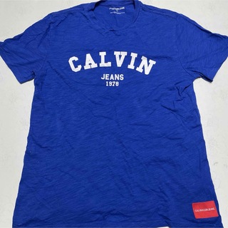 カルバンクライン(Calvin Klein)のCALVIN KLEIN JEANS 青シャツ(Tシャツ/カットソー(半袖/袖なし))