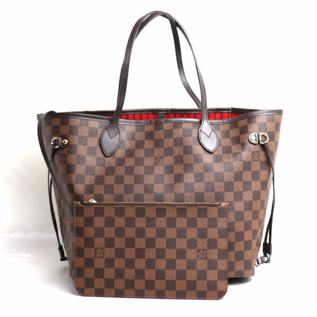 オープン開閉式内側LOUIS VUITTON ルイ・ヴィトン ネヴァーフル MM トートバッグ ダミエ ブラウン N41358 AR4129 AR4109 レディース