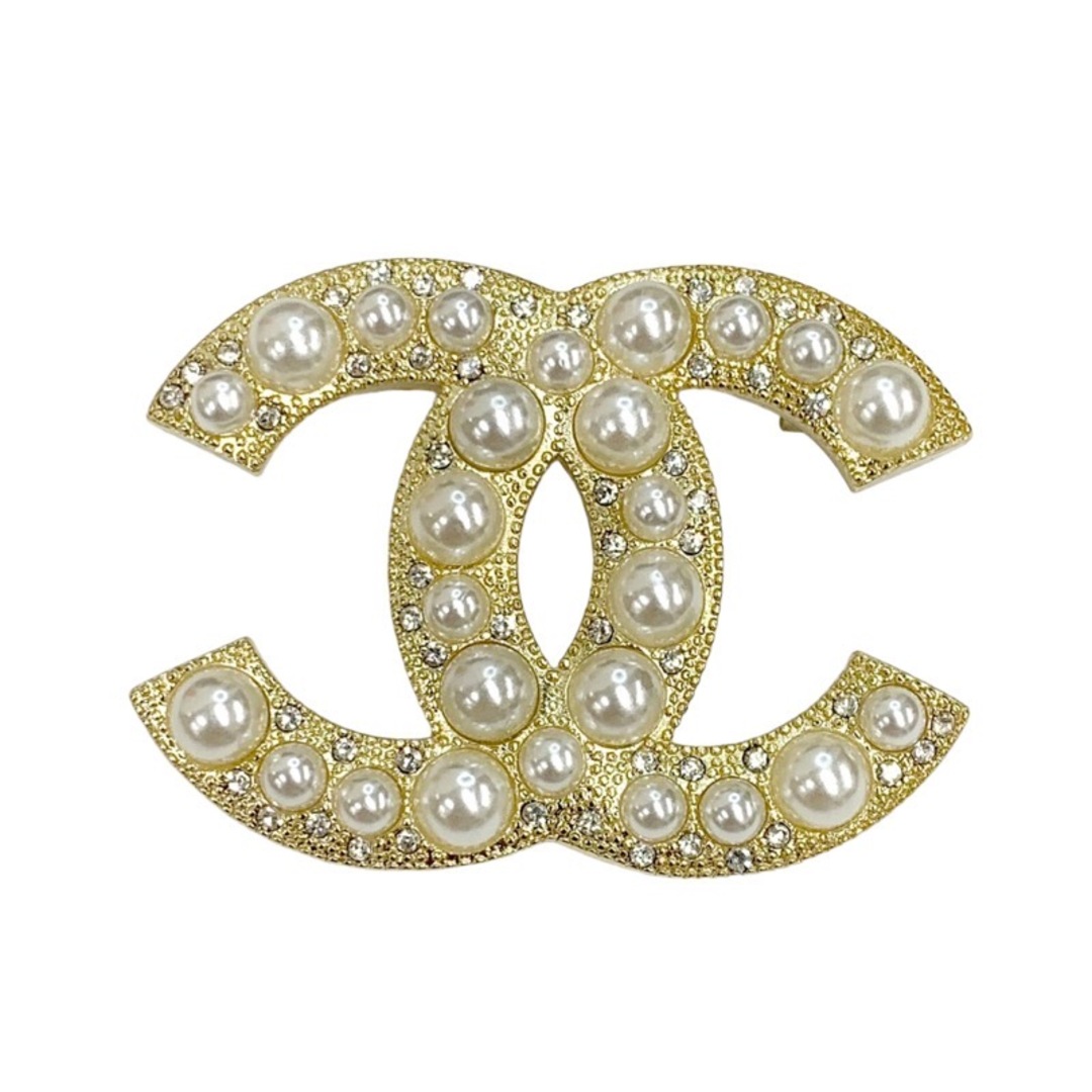 CHANEL - シャネル CHANEL ブローチ ココマーク パール ラインストーン