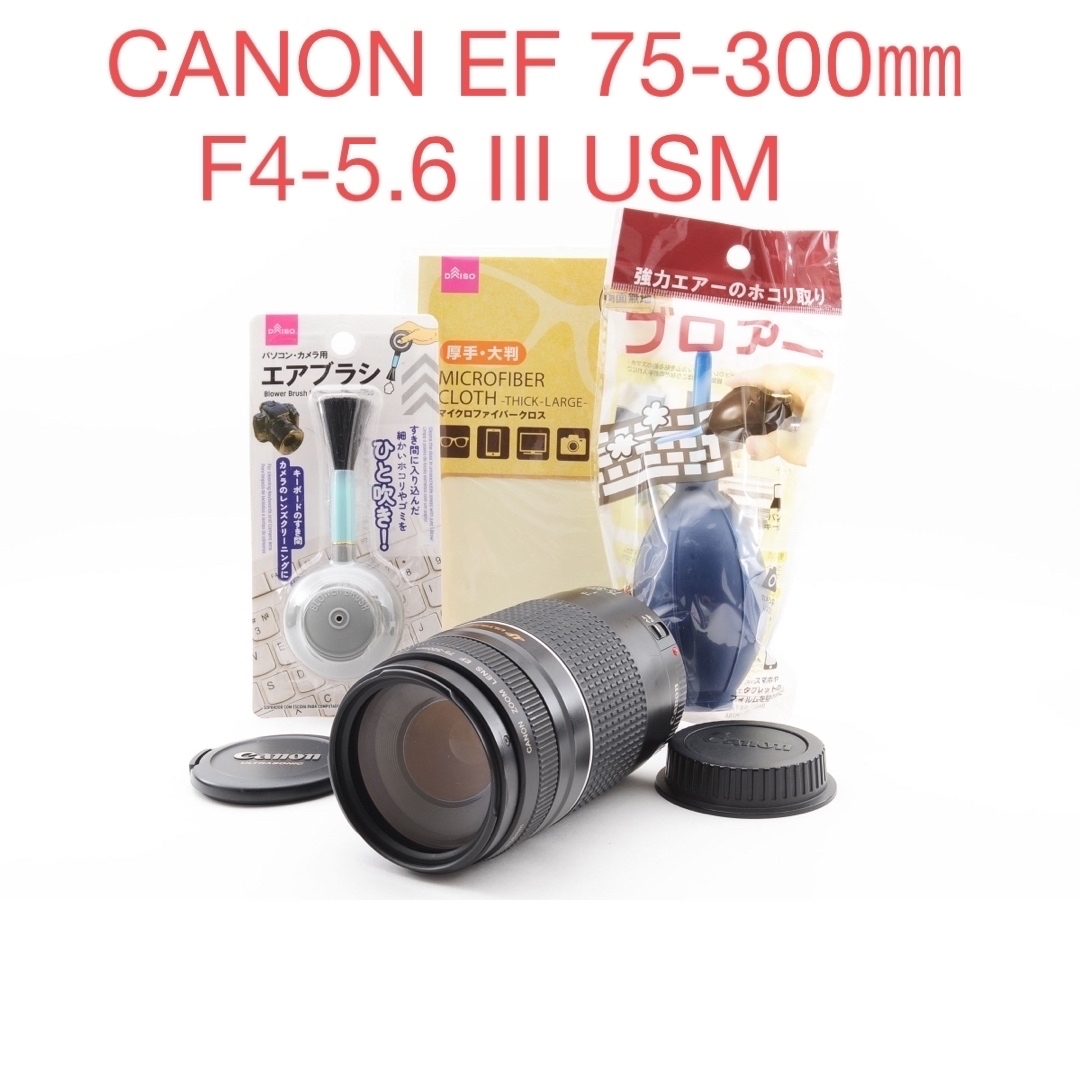 Canon - ☆実用美品☆ CANON EF 75-300㎜ F4-5.6 III USMの通販 by ...