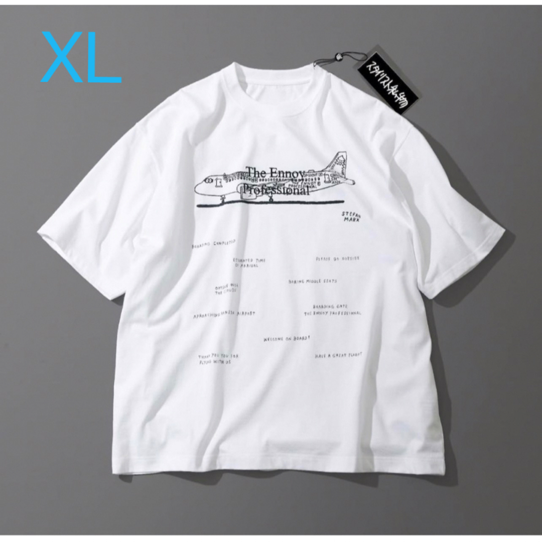 1LDK SELECT(ワンエルディーケーセレクト)のennoy Stefan Marx T-SHIRT エンノイ 飛行機 Tシャツ メンズのトップス(Tシャツ/カットソー(半袖/袖なし))の商品写真