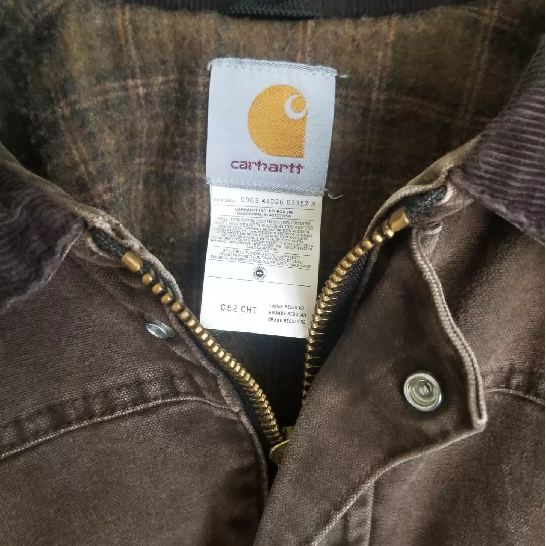 carhartt(カーハート)の古着 Carhartt カーハートコートJK  C52USA製　L(2XL ) メンズのジャケット/アウター(カバーオール)の商品写真