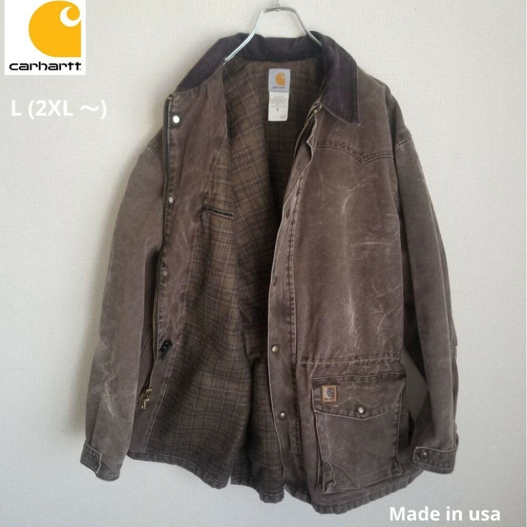 carhartt(カーハート)の古着 Carhartt カーハートコートJK  C52USA製　L(2XL ) メンズのジャケット/アウター(カバーオール)の商品写真